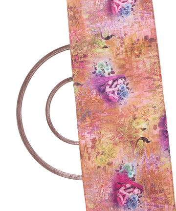 Multi Colour Figure Digital Printed Pure Muslin Fabric